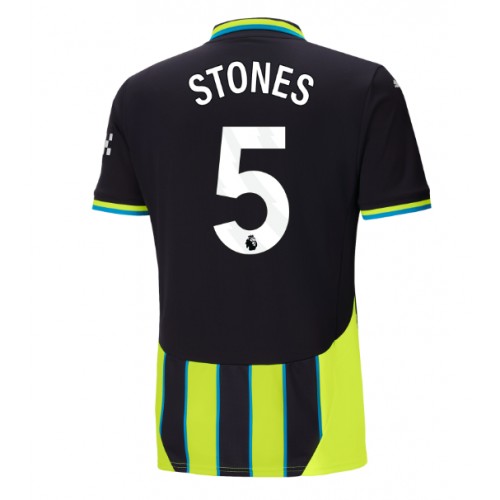 Pánský Fotbalový dres Manchester City John Stones #5 2024-25 Venkovní Krátký Rukáv